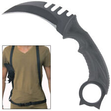 Karambit Knife with Harness - Dark Salvation Fixed Blade Survival Outdoor Knife picture