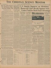 June 15 1942 WWII Original Int. Newspaper - U.S ATTACK JAPAN ALEUTIANS UN FOOD picture