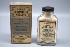 Vintage Gray Pharmacal Co.  Aspirin Tablets, 100's, with Box, St. Louis, MO  picture