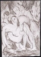 Entombment After Caravaggio, Paul Cézanne,  Magic Lantern Glass Slide picture