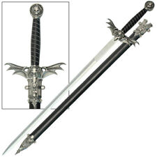 Death Sentence Medieval Fantasy Sword Grim Reaper - 33.5 Inches-  Halloween Prep picture