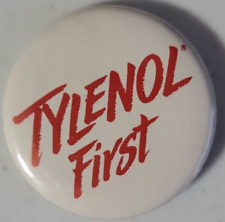 Tylenol First Pinback picture