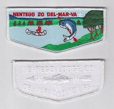 USA BOY SCOUTS OF AMERICA - ORDER OF ARROW OA NENTEGO LODGE 20 SCOUT FLAP PATCH picture