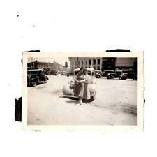 Car Automobile Two Ladies Ft.Collins CO Downtown VTG Photo 2 5/8 in x 1  1/2 in picture
