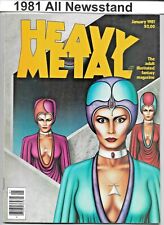 Heavy Metal Magazine 1981 Newsstand (12) Jan thr Dec w/July August September FN+ picture