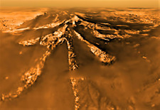 TITAN - HUYGENS PROBE LANDING - SATURN'S MOON - REFRIGERATOR MAGNET picture