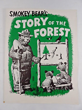 1957 Smokey Bear's  STORY OF THE FOREST  Child's Activity Coloring Work Book picture