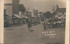 RPPC Canton,MN Day Off Parade October 30,1948 Fillmore County Minnesota Postcard picture
