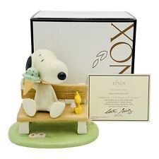 Lenox Peanuts Happiness Is Ice Cream With Snoopy Woodstock Figurine NEW IN BOX picture