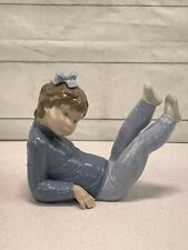 Rare Vtg Zaphir early LLADRO 7in  Girl Exercising 1981 Figurine Made in Spain picture