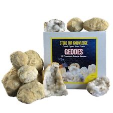 10 Break Crack Open Your Own Whole Moroccan Geodes W/Gift Box - 2