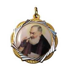 St. Padre Pio Vestment Medal Pendant - St. Father Pio Relic Ex-Indumentis picture
