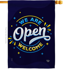 We Are Open House Flag Novelty Merchant Sale Store Retail Business Advertisement picture