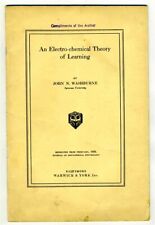 An Electro-Chemical Theory of Learning by John Washburne 1935 picture