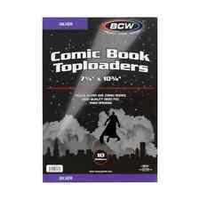 10 New BCW Silver Age Comic Book Topload Holders - Rigid 5mm Plastic Toploaders picture
