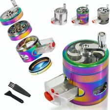 Grinder 4-Piece Metal 2.5 inch Large Magnetic Crusher Rainbow picture