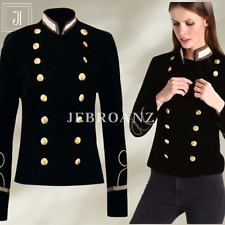 Mens GOTHIC STEAMPUNK Buttons Decorated Jacket Military Coat Napoleonic Jacket picture