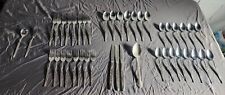 Vintage NASCO Roseline Caress Stainless Flatware Japan (44) Pieces Lot picture