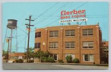 Fremont Michigan Home of Famous Gerber Baby Foods Company Unposted Postcard picture