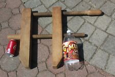 Huge Antique Wood Parallel Clamp By M. Aldrich, Lowell Mass, 11 5/8” X 9 5/8” picture