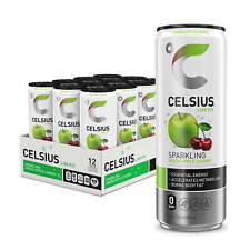 CELSIUS Sparkling Green Apple Cherry, Functional Essential Energy Drink picture