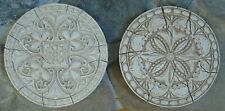 Round Antique Look Medallion Wall Decor Set of 2 Approximately 10