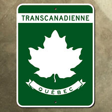 Trans-Canada Highway road sign Quebec 40 25 Montreal route marker 1980s 18x24 picture