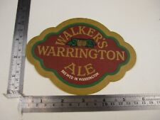 SF Vintage Walker's Warrington Ale Coaster Beer Mat BIS picture