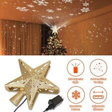 Christmas Star Tree Topper w/ LED Projector Light For Christmas Tree Decoration picture