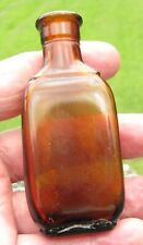 1915-1929 Illinois Glass Company, 1 fl. oz. Amber Medicine Bottle, Stopper Top picture