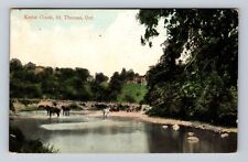 St Thomas Ontario-Canada, Kettle Creek, Antique, Vintage c1908 Souvenir Postcard picture