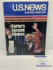Jimmy Carter Signed 1980 US NEWS Magazine Autographed POTUS Full Issue PSA COA picture