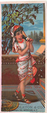 Edwin Burt, Fine Shoes, New York, 1883 Trade Card, Size: 161 mm. x 69 mm. picture