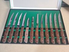 Maxam Corporation Steak Knife Set 12 Pieces New In Original Box wood handles  picture