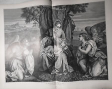 Die Anbetung der Engel. Gemälde von Tizian. - 1886  - Original picture