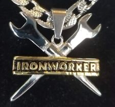 Ironworkers, Necklace With Ironworkers Pendant, Stainless Steel 316L Unique Gift picture