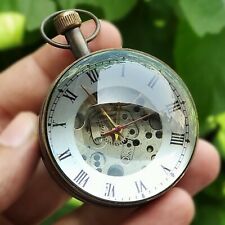 Antique Brass Desk Clock Ball Style Mechanical Table top Decorative picture