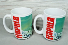 Lot of 2 Rapala Fishing Lures Coffee Mugs Walleye Wraparound AOP Cup picture