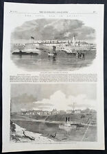 1861-64 Illustrated London News 5 x Antique Pages American Civil War Cities #1 picture