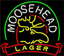 New Moosehead Lager Deer Neon Light Sign 17
