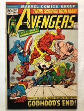 AVENGERS #97 March 1972 Vintage Bronze Age Marvel Kree-Skrull War Nice Condition picture