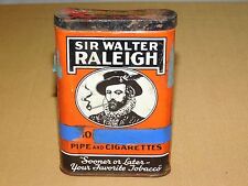 VINTAGE SIR WALTER RALEIGH PIPE & CIGARETTES SMOKING TOBACCO TIN ***EMPTY* picture