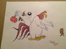 Hand drawn by Virgil Ross: animated for Chuck Jones Friz Freleng Foghorn Henery picture