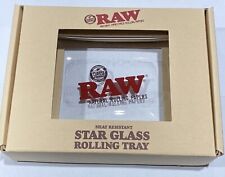 RAW Rolling Papers STAR GLASS ROLLING TRAY - Limited Edition - SIZE: 6