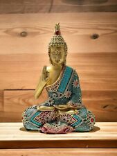 SINT Buddha Statue Figurine for Home Decor Zen Sitting Meditating Sculpture B... picture
