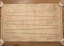 Antique 1929 SHIFT OF CIVILIZATION Historical Poster by Samuel S. Wyer 37.5