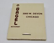 The Bagel Restaurant CHICAGO 3000 W. Devon Av FULL Matchbook picture