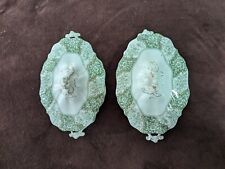 Vintage Eclipse Semi Porcelain Henry Alcock & Co Oval Serving Tray SET OF 2 picture
