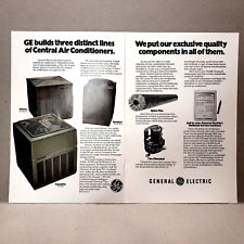 1973 GE Central Air Conditioners Print Ad 3 Distinct Lines of Air Conditioners picture