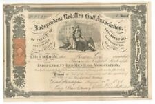 Independent Red Men Hall Association - Stock Certificate - Clubs picture